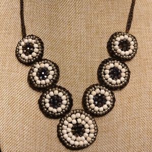 Macrame White Stone Necklace